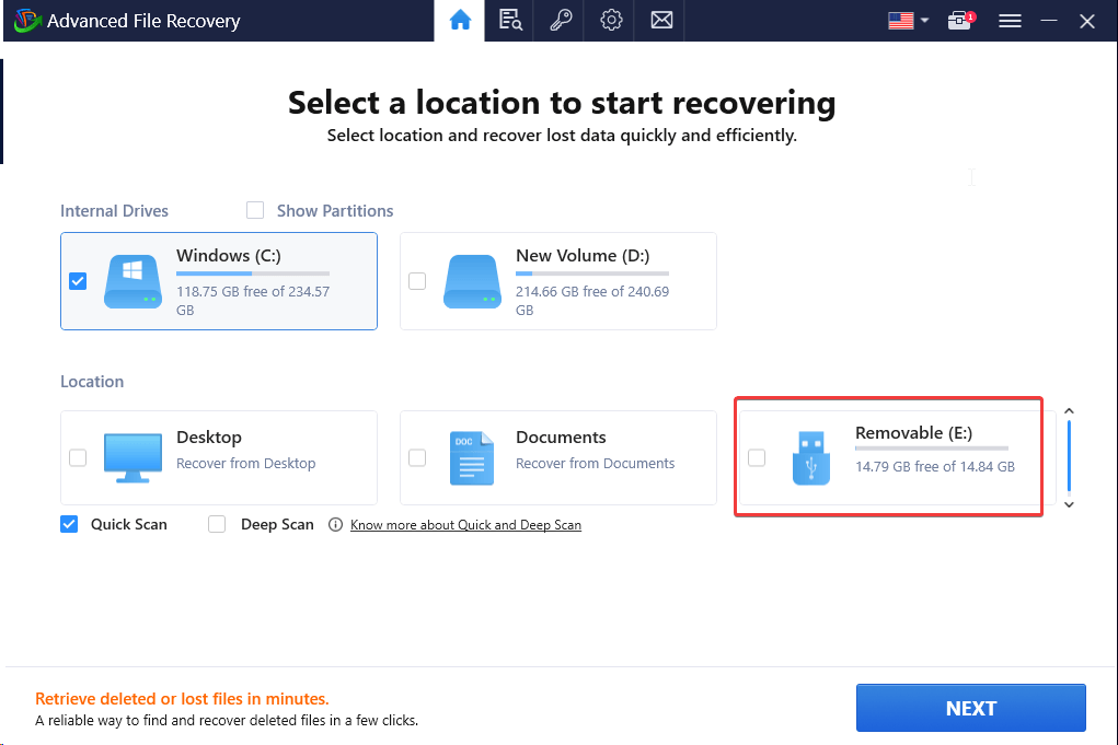 Advanced file recovery