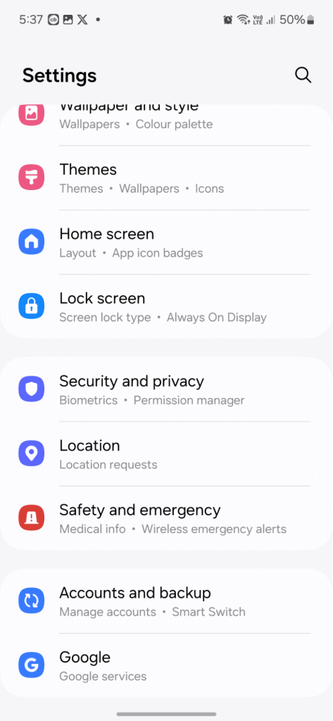 App permissions