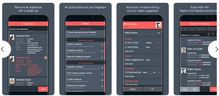 Contacts Optimizer