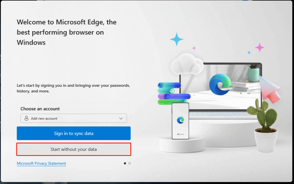 Create account