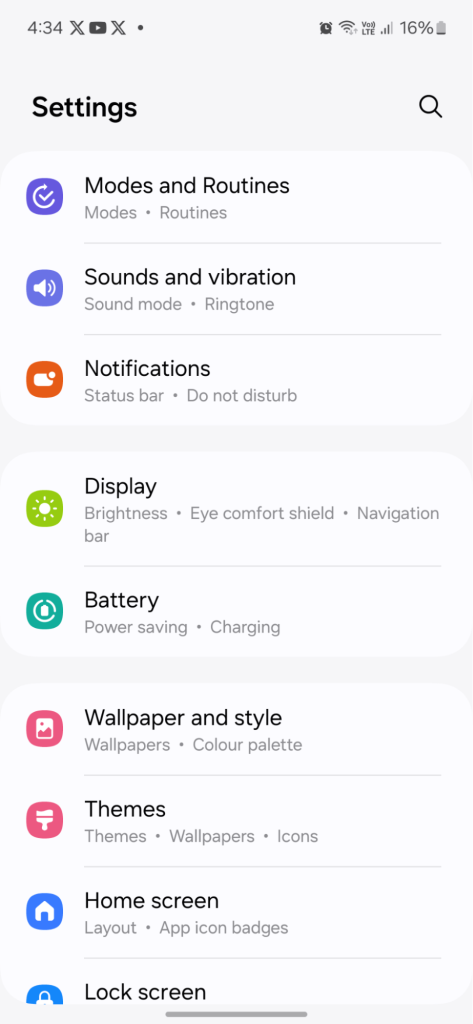 Display & Brightness