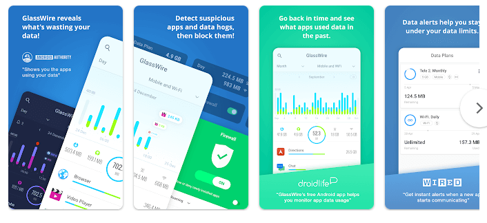 GlassWire Data Usage Monitor