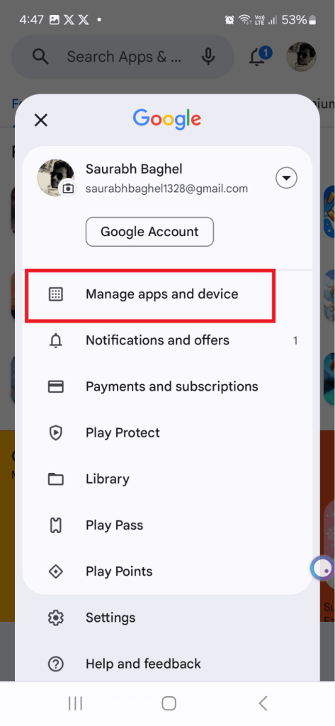 Manage Apps and Device