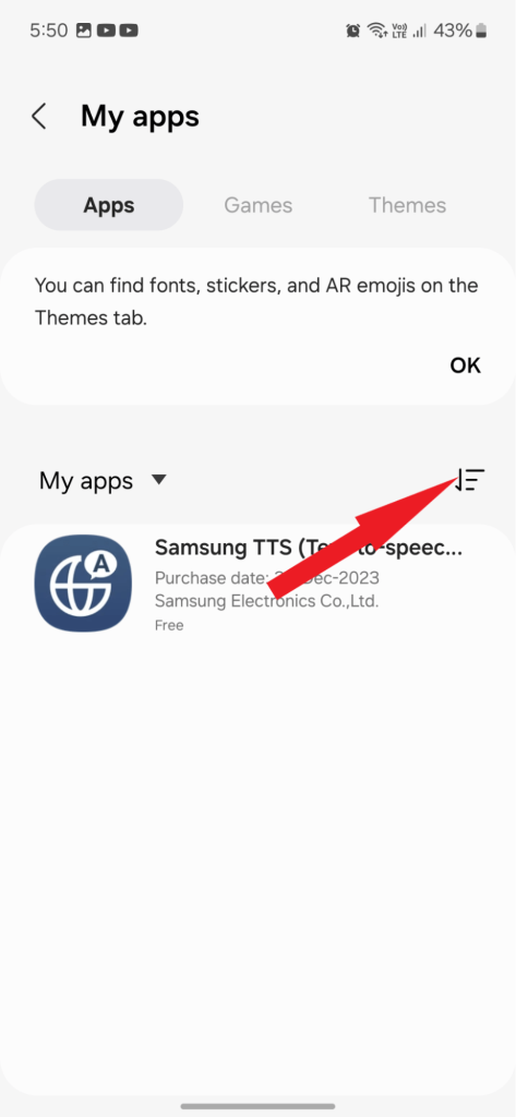 Sorting icon