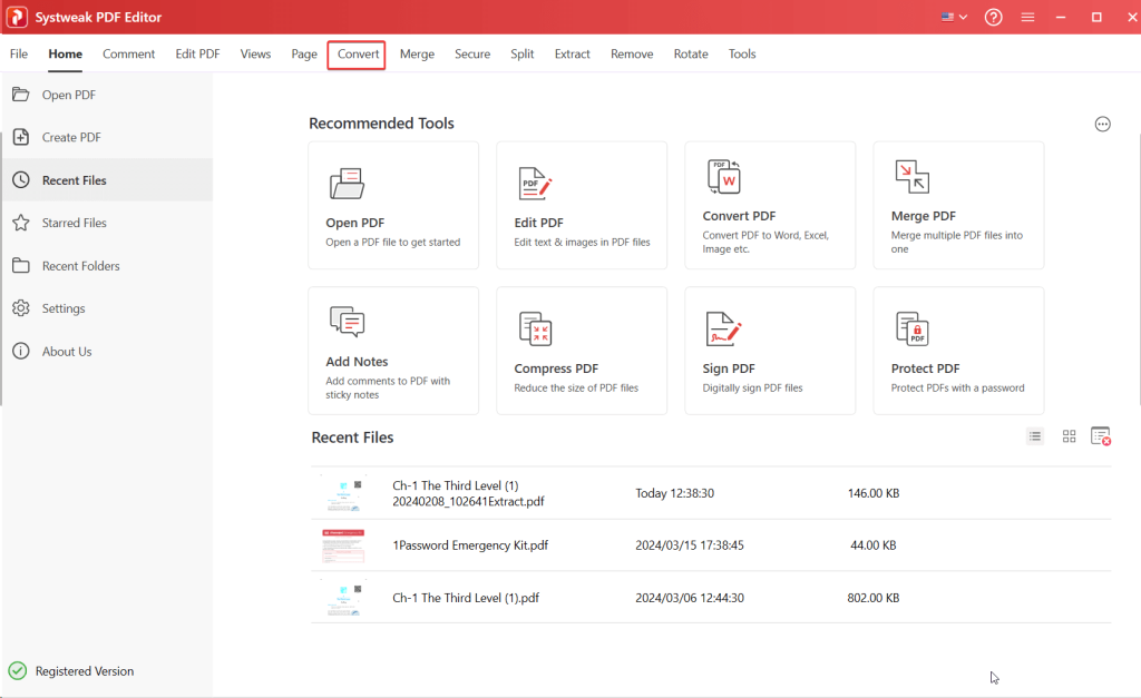 Systweak PDF Editor
