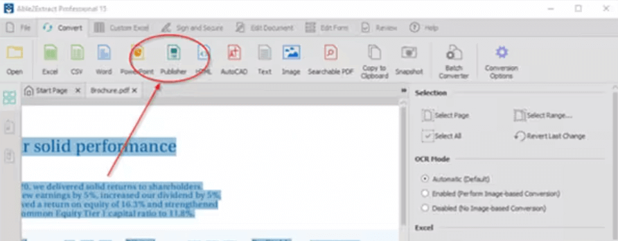 convert pdf to pub