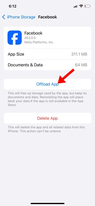 offload app