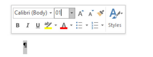 paragraph markers