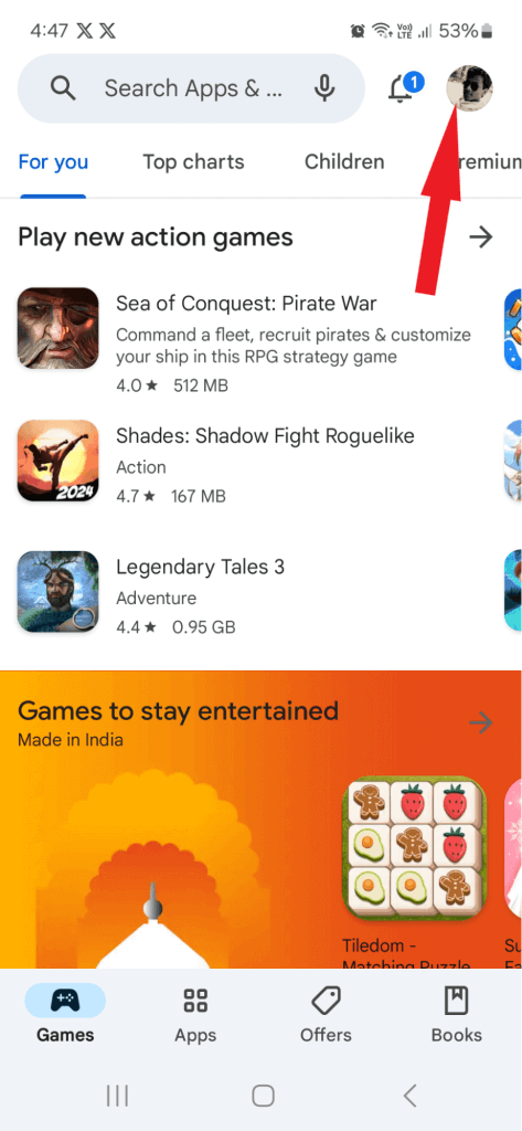 profile icon