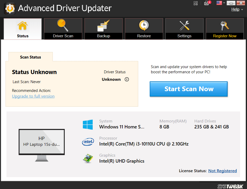 Advanced driver update