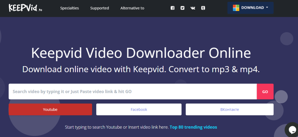 Keepvid Video Downloader