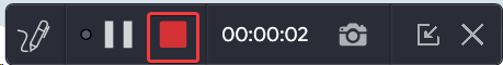 Stop button