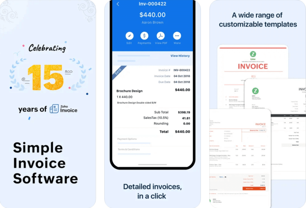 Zoho Invoice