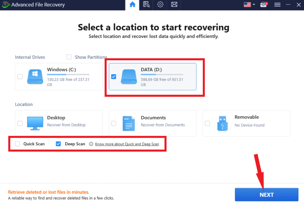 advanced file recovery