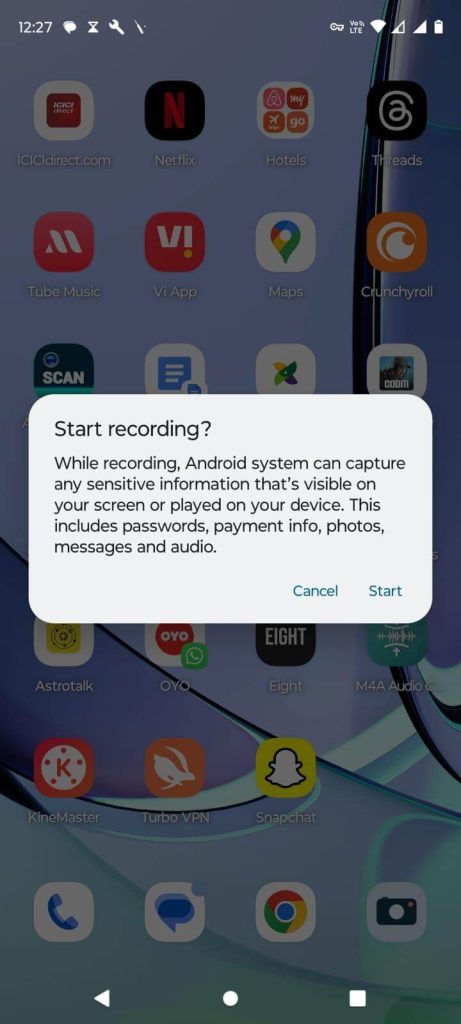 record screen
