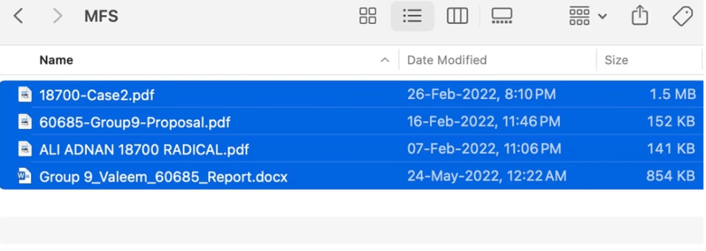 select many files