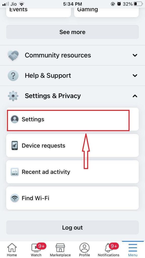 settings