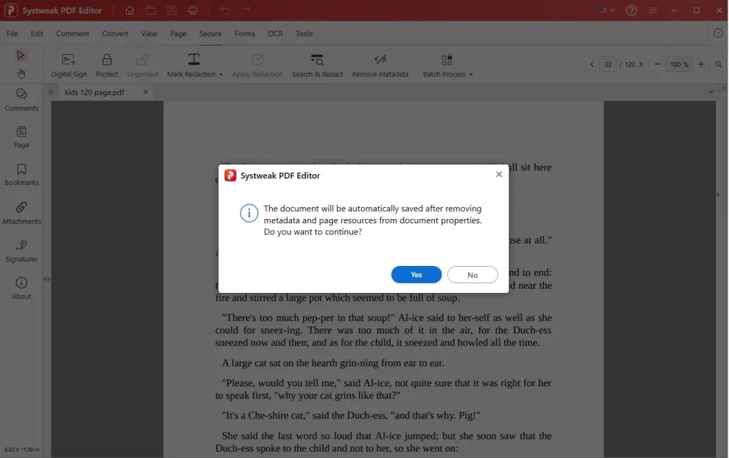 Remove Metadata