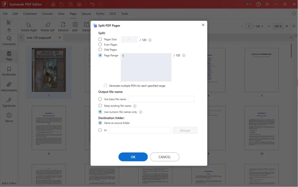 Split PDFs