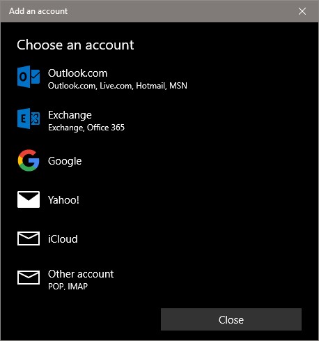 Add microsoft account