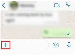 Add whatsapp attachment iPhone