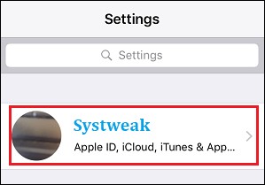Apple id settings