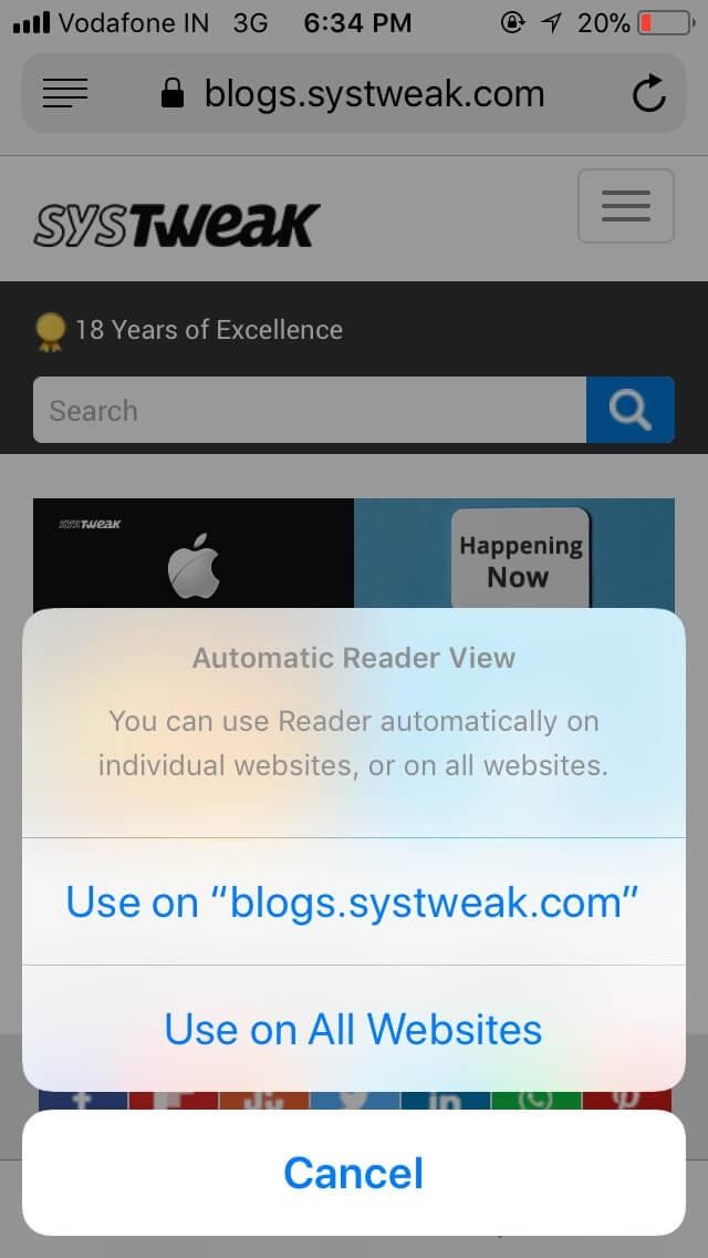 Automatic Reader View