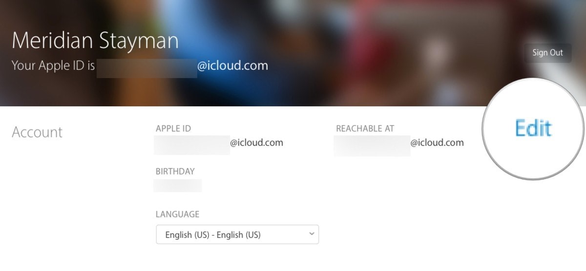 Change Email Address under Apple ID