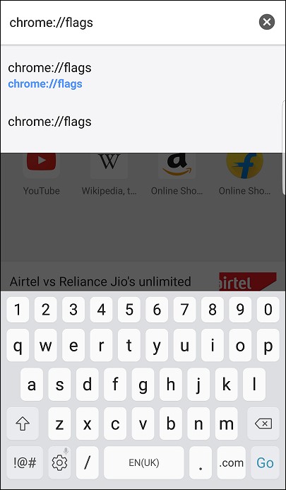 Chrome flags