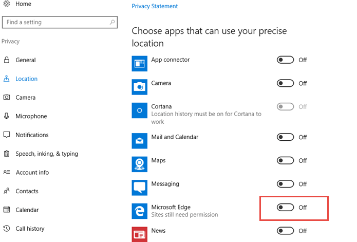 Disable Websites From Tracking Your Location