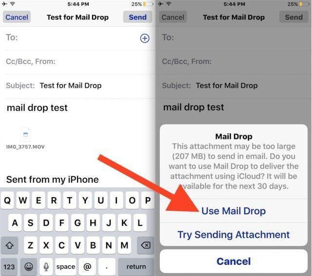 Email Large Files from your iPhone