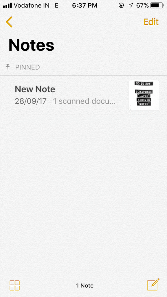 Enable Password in Notes
