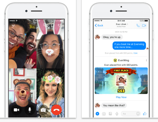 Facebook Messenger- best messaging app for iphone