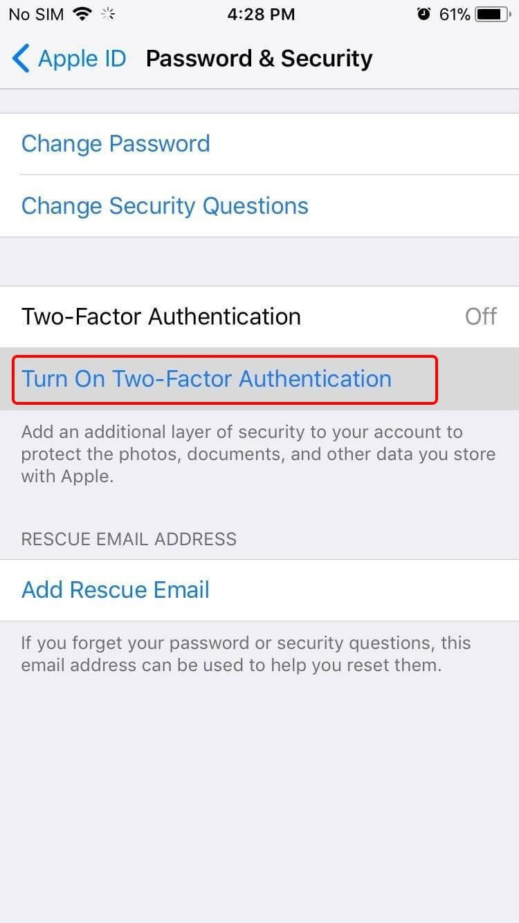 How to Enable Two-Factor Authentication