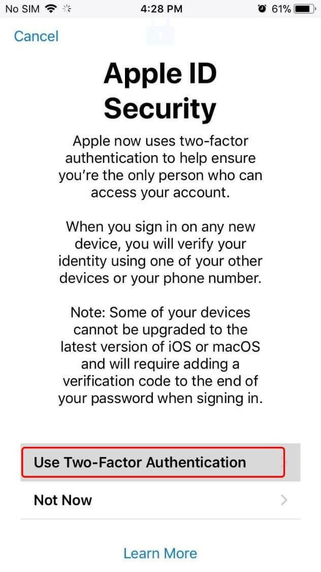 How to Enable Two-Factor Authentication