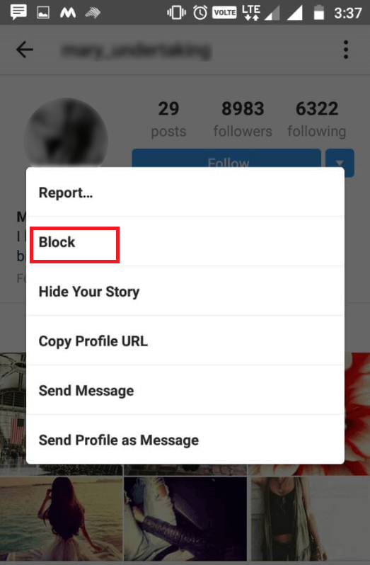 How to block someone on Instagram