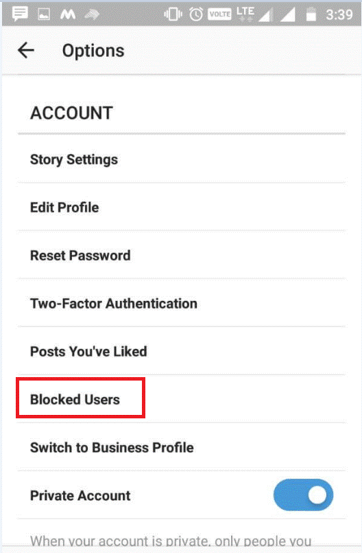 How to see the List of all profiles you have blocked on Instagram