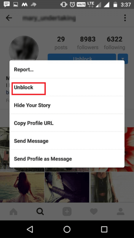 How to unblock someone on Instagram