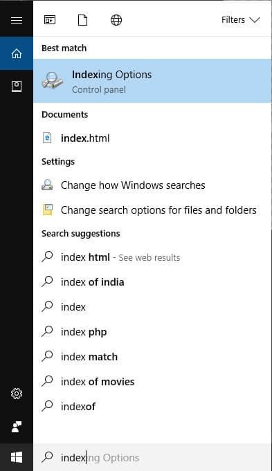 Indexing