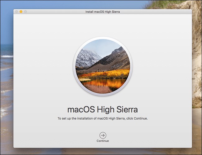 Install Mac OS High sierra