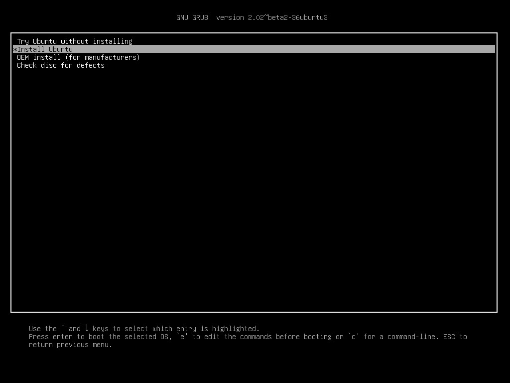 Install ubuntu