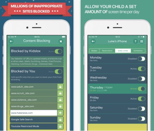 Kidslox Screen Time Parental Control
