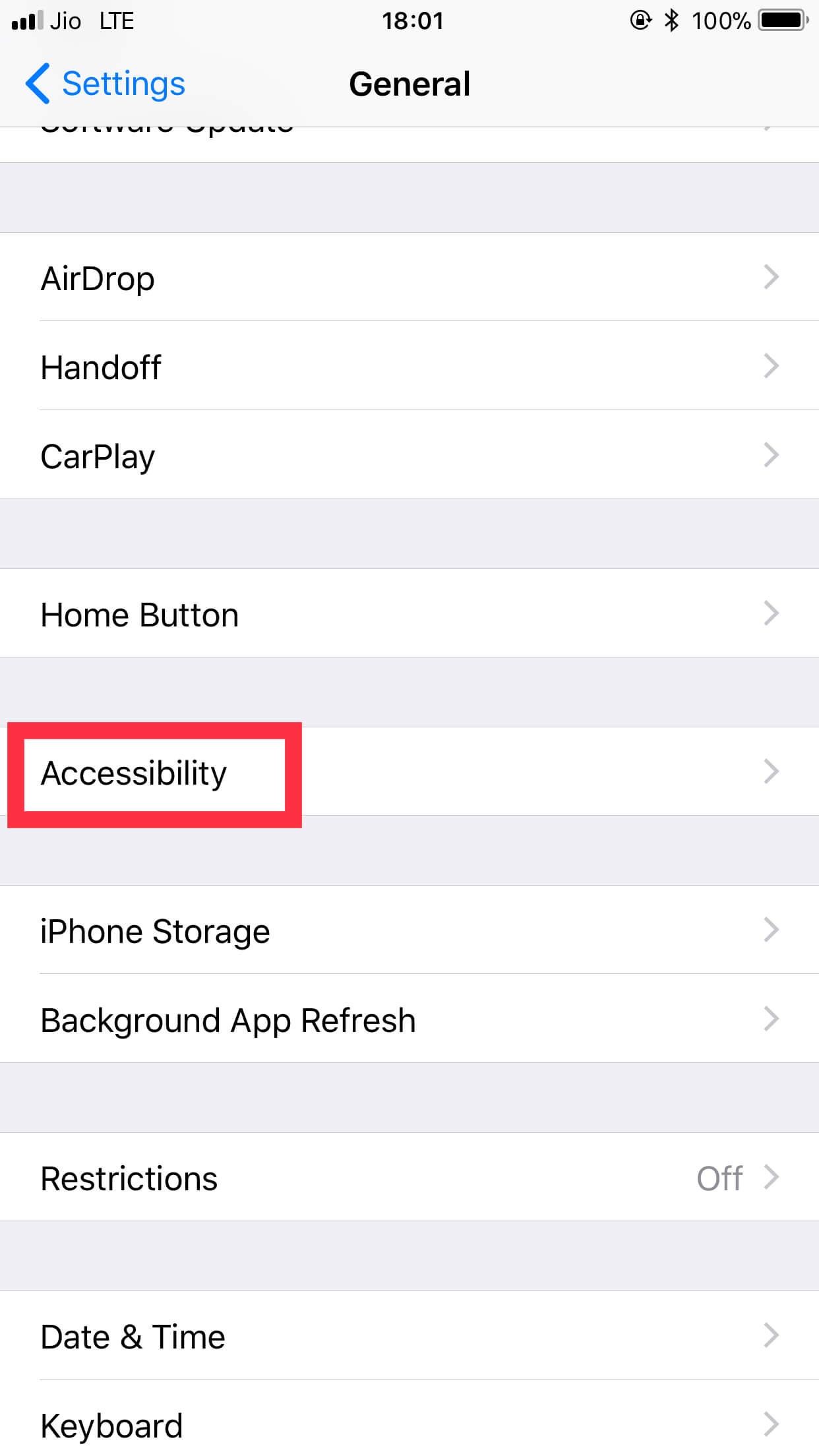 Locate Accessibility