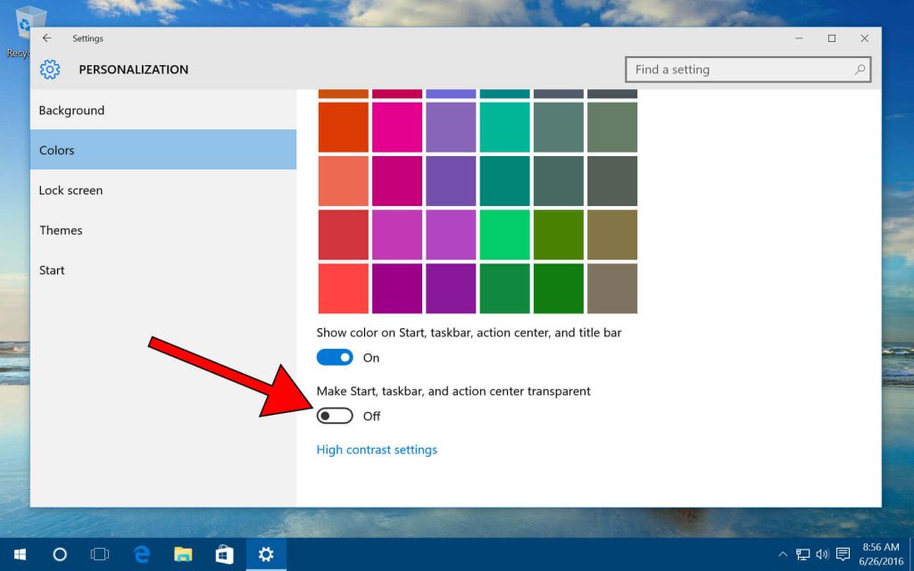 Lose the transparency- make windows 10 faster