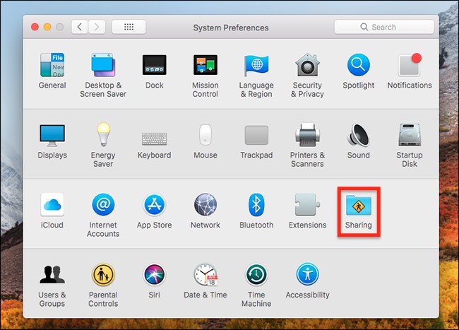 Mac sharing