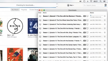 Monitor downloads