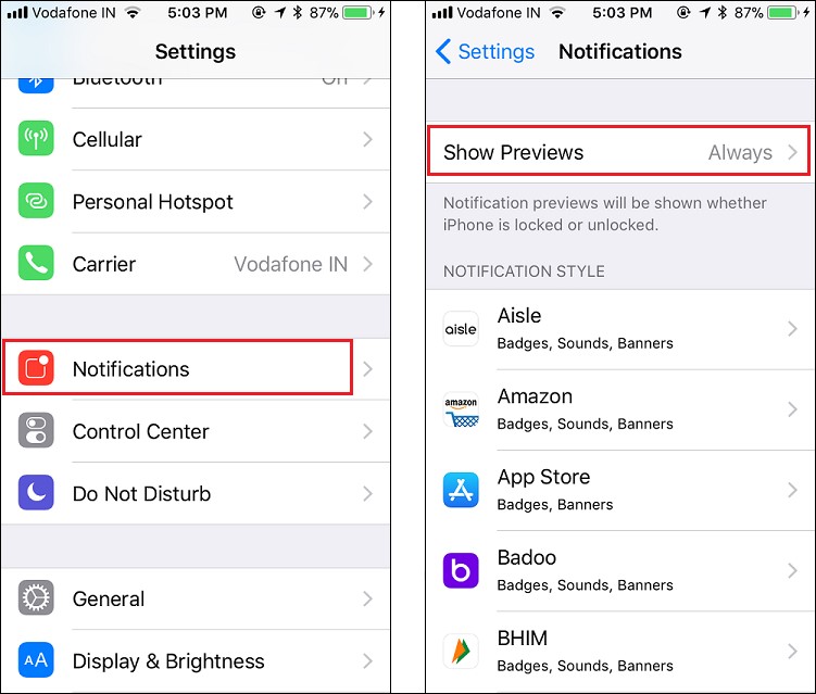 Notification
