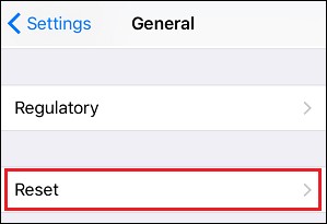 Reset iPhone