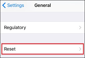 Reset iPhone