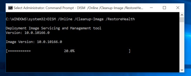 Run DISM tool